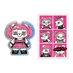 れ子ちゃんステッカーセット(ラブパンver.)